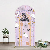 Lofaris Rainbow Arch Halloween Four Ever Spooky Backdrop